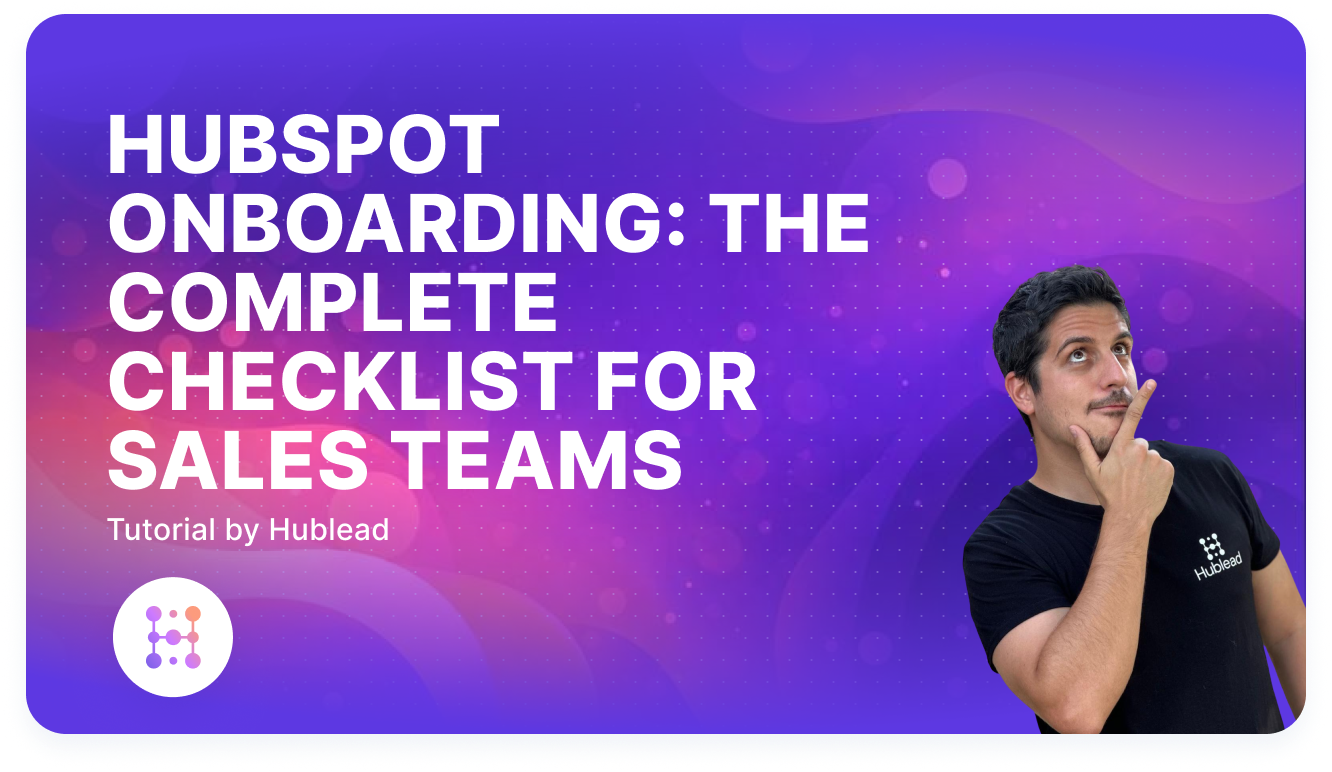 HubSpot onboarding checklist for sales teams - complete 4-week setup guide