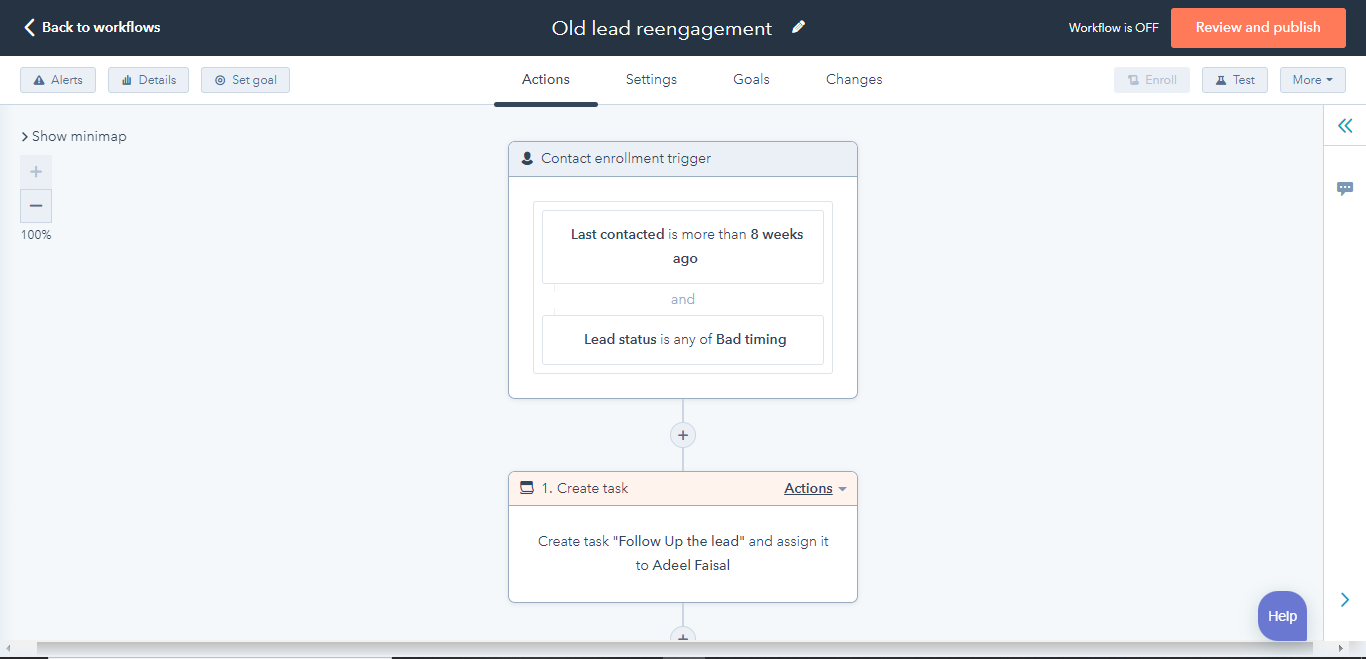 Re-Engagement de Leads antiguos - Workflow de HubSpot