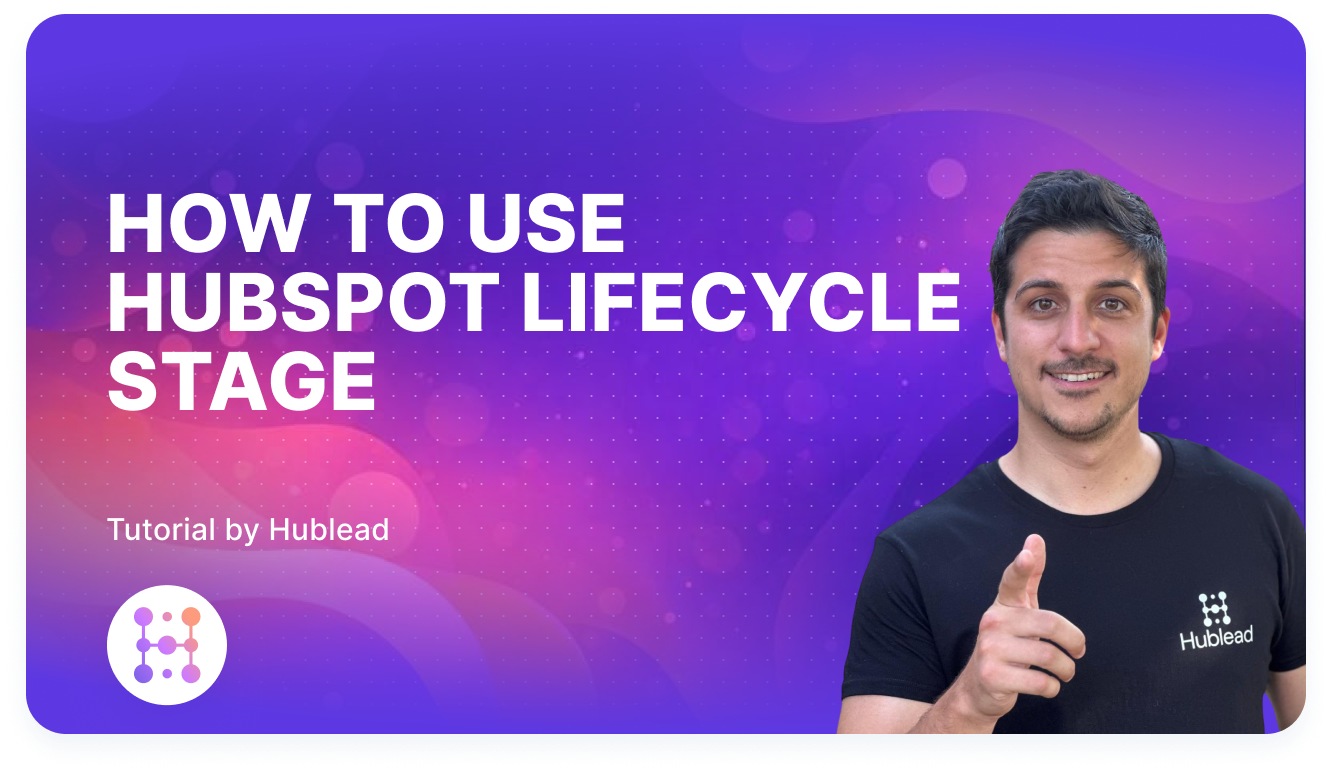 HubSpot lifecycle management illustration
