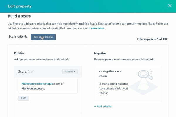 Configuration Propriétés Personnalisées des Leads - Tester le nouvel attribut, enregistrer et implémenter