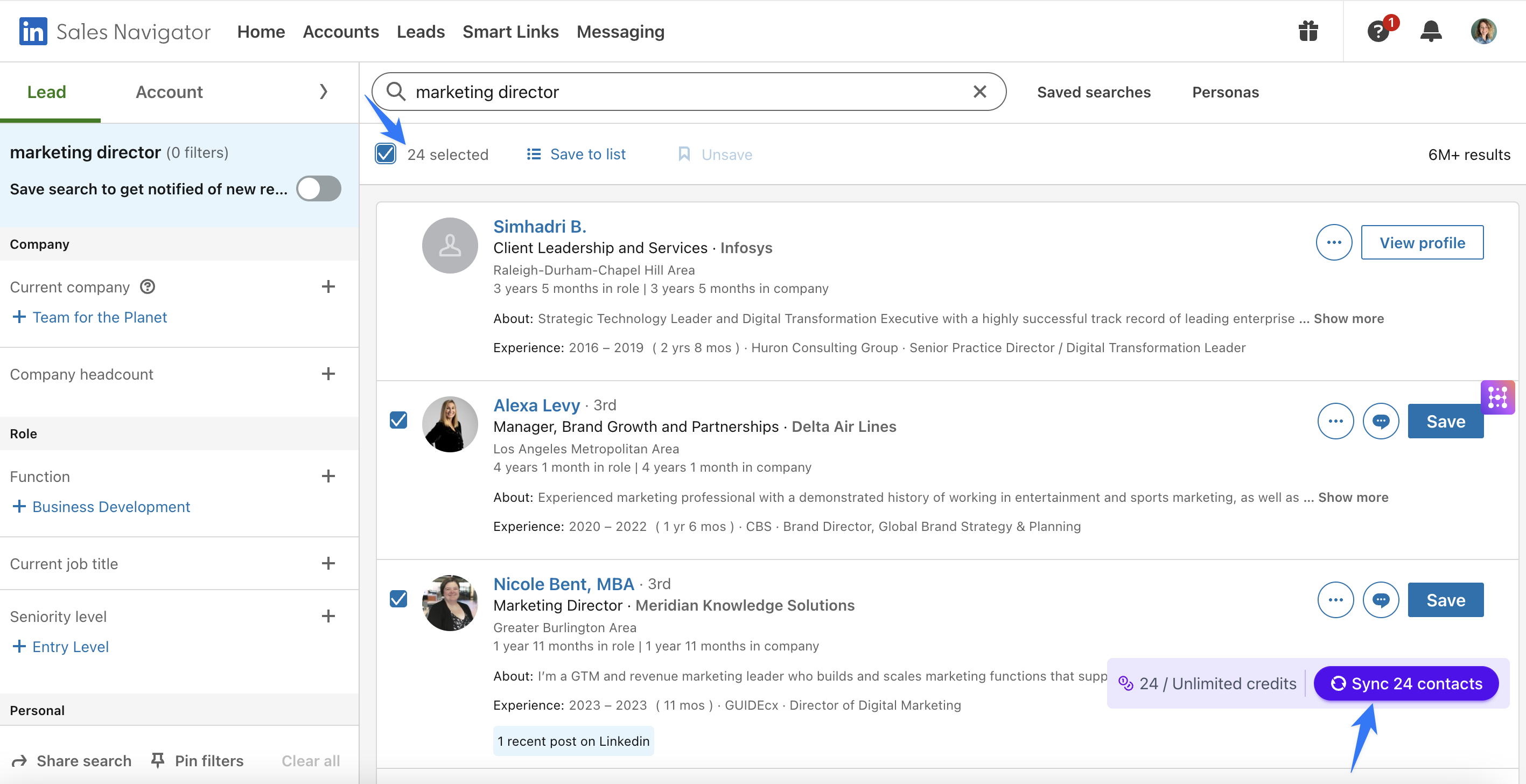 Schritt 2: Kontakte anreichern und in HubSpot importieren