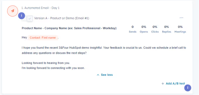 Secuencia de Follow-up Post-Demo