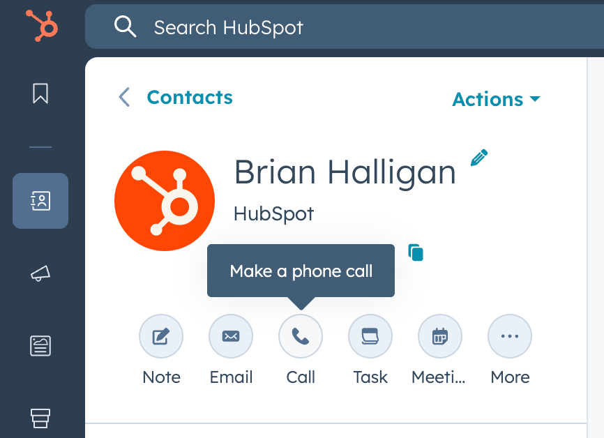 Comment passer un appel dans HubSpot depuis ton ordinateur