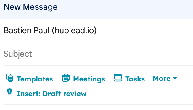 How to create a template in your inbox