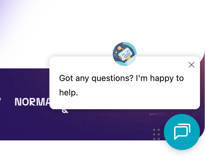 Capture website visitors with chatbots