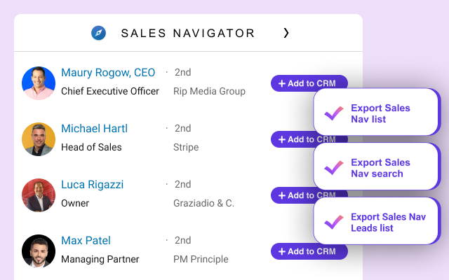 LinkedIn Sales Navigator Daten in HubSpot mit Hublead, neue Kontakte und Key People direkt im CRM