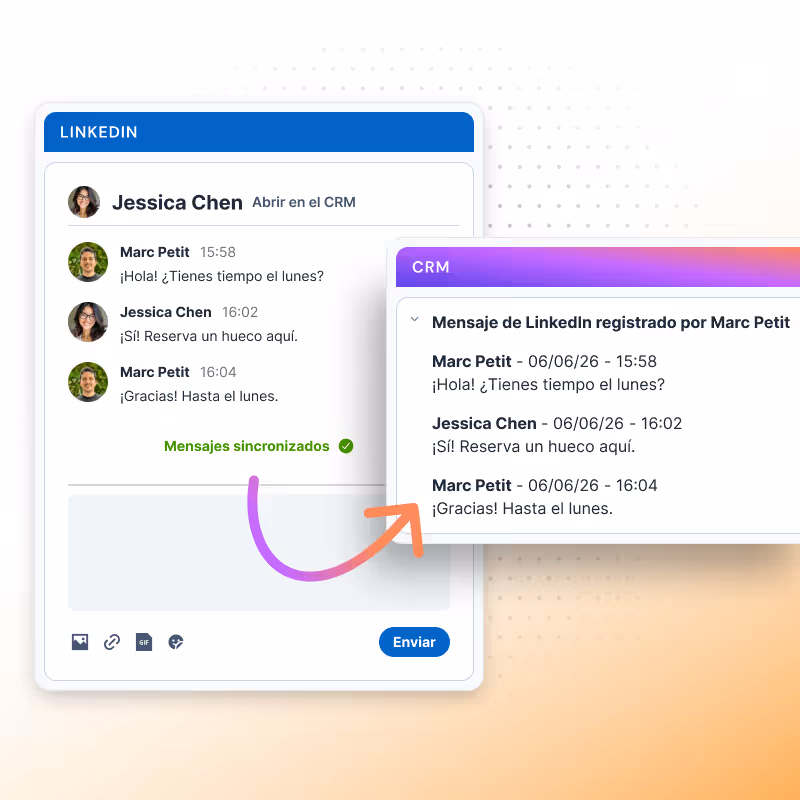 Sincronizar mensajes de LinkedIn con tu CRM