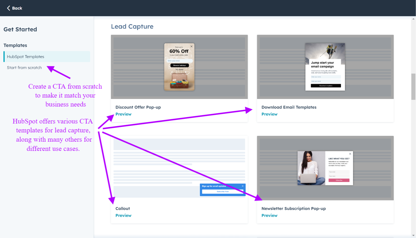 Genera más leads con las Llamadas a la Acción (CTAs) de HubSpot - plantillas de CTAs para captura de leads de Hublead