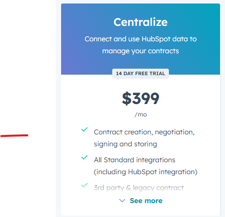 Tarifs Contractbook