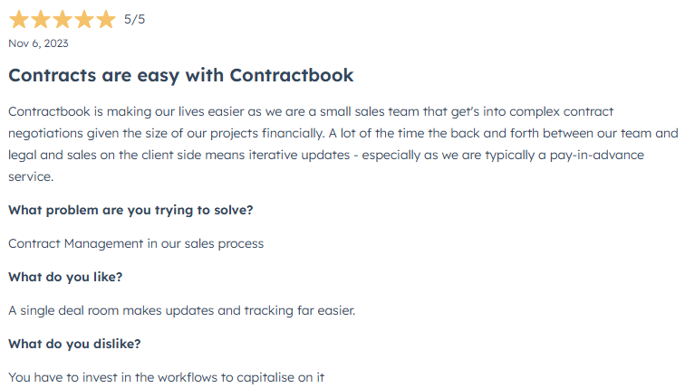 Avis Contractbook
