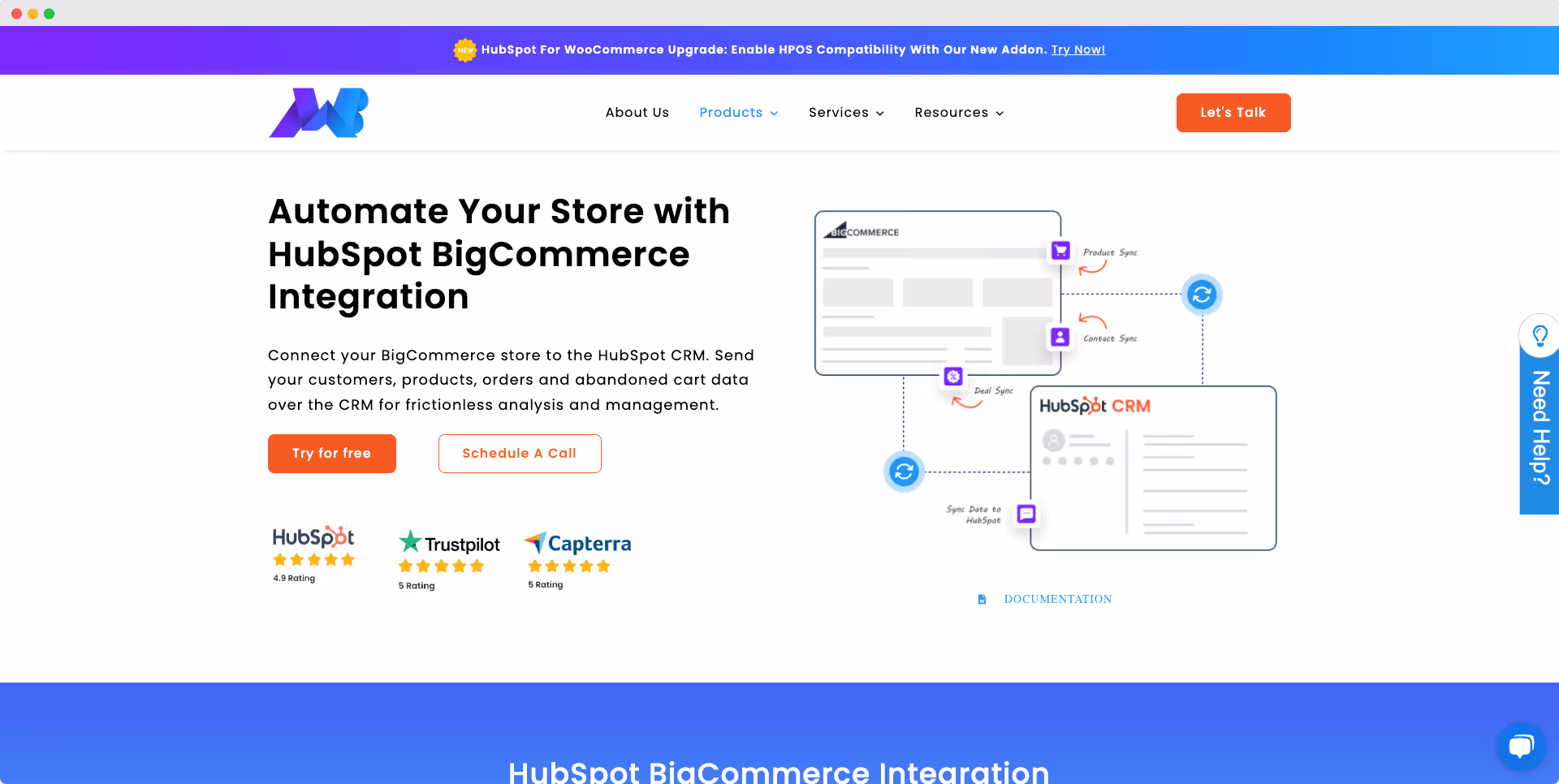 Integración de HubSpot BigCommerce