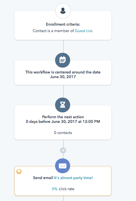 Cómo planificar un evento con HubSpot - Recordatorios de eventos con Workflow de HubSpot