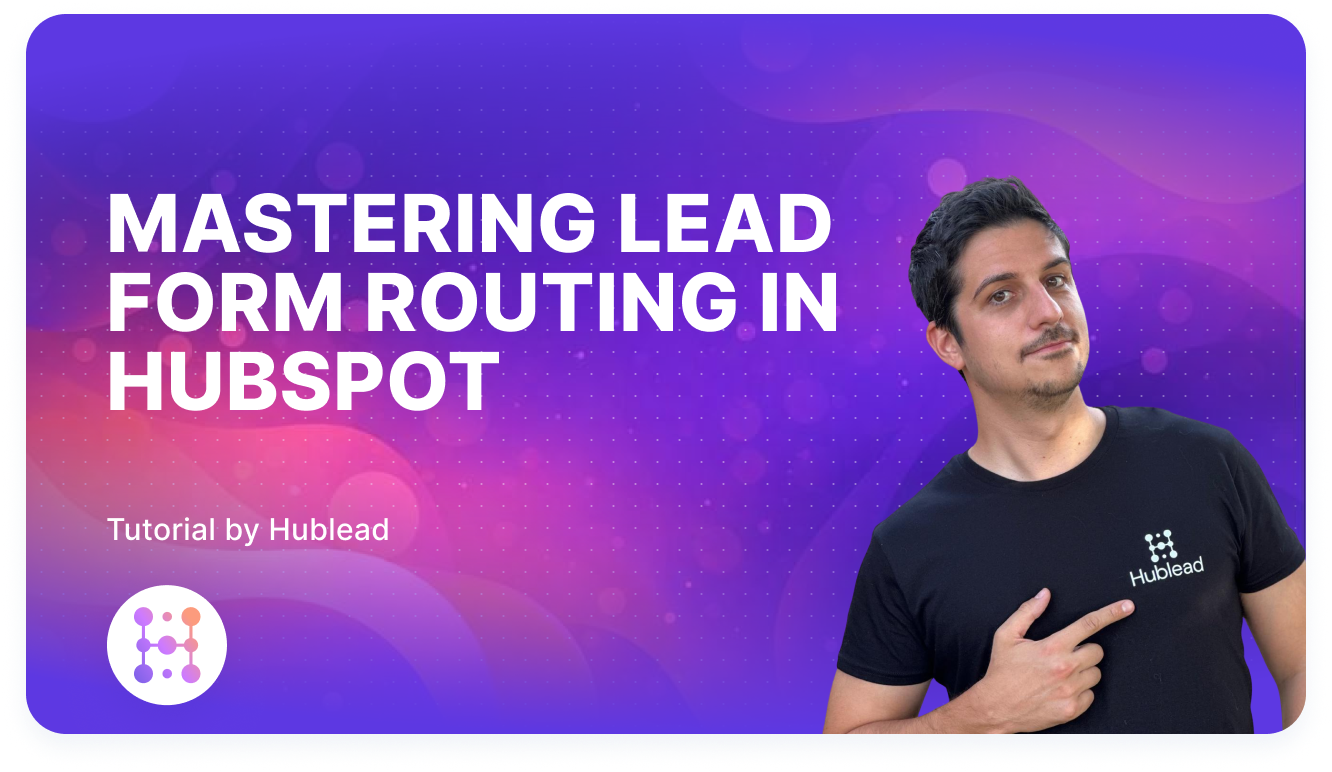 lead form routing HubSpot illustration