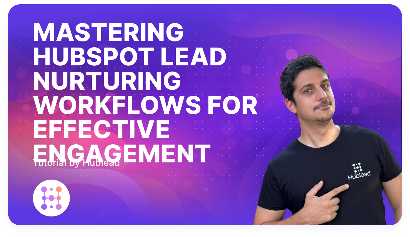 HubSpot lead nurturing workflow illustration