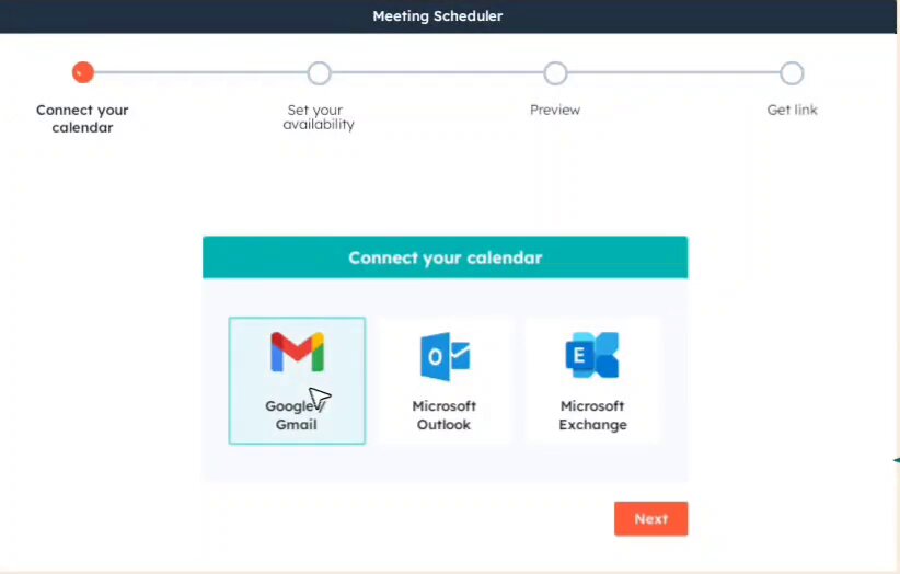 Connecter son calendrier à HubSpot avec l'outil de réunions