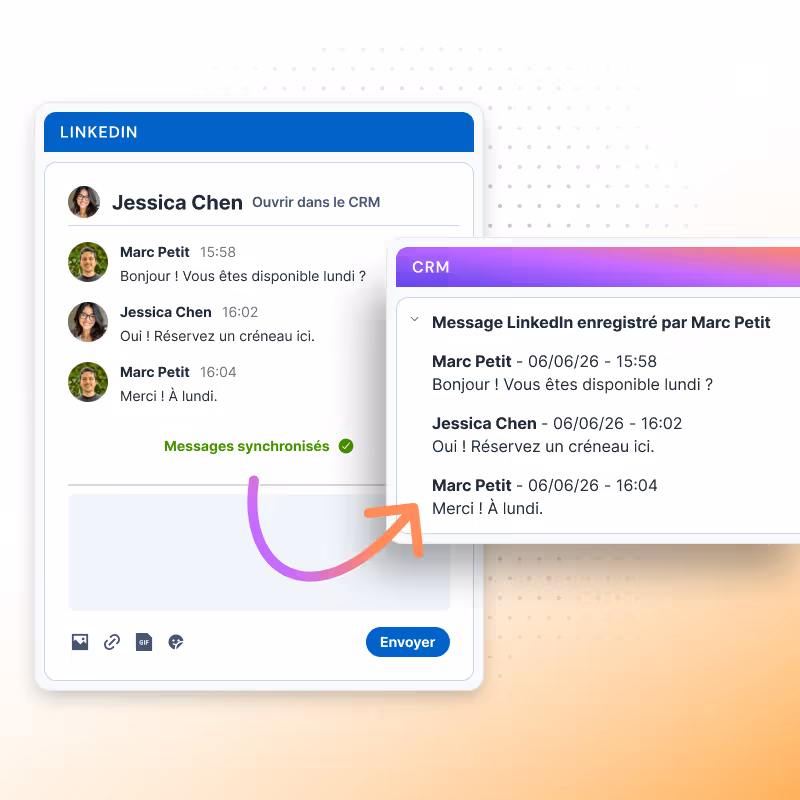 Synchroniser les messages LinkedIn avec votre CRM
