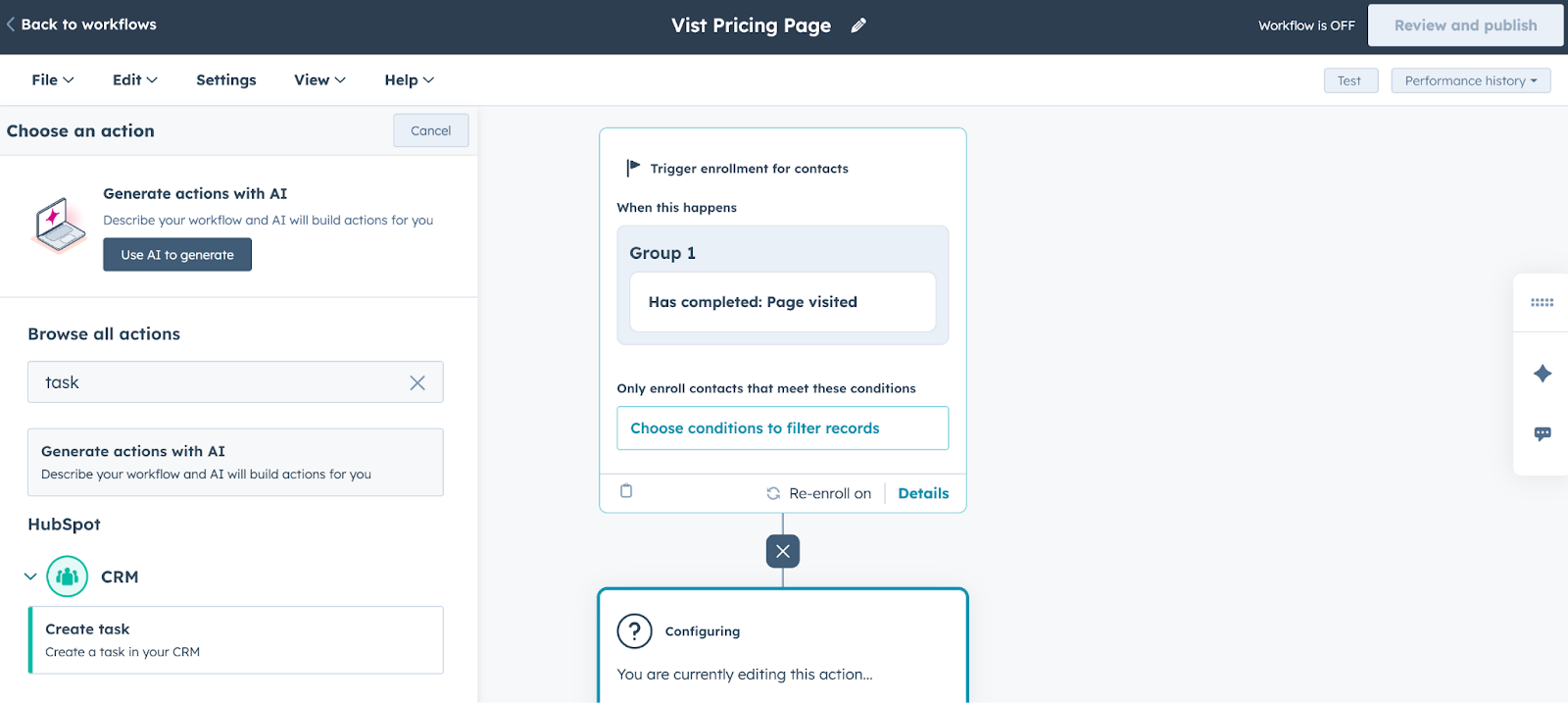 Comment créer des tâches automatiquement dans HubSpot